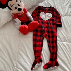 Christmas pajamas for girl,  good condition .